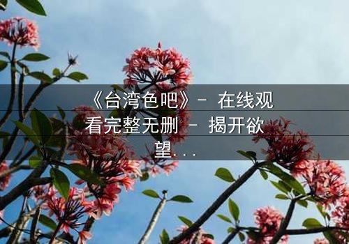 《台湾色吧》- 在线观看完整无删 - 揭开欲望背后的真相